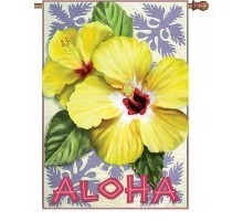 yellow Aloha flower